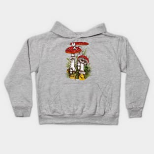 Mushroom spirits Kids Hoodie